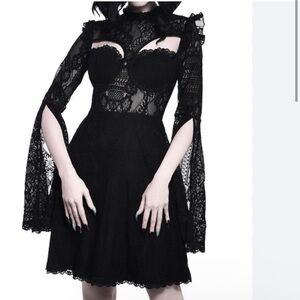 Killstar Aurelia Maiden Dress Black M